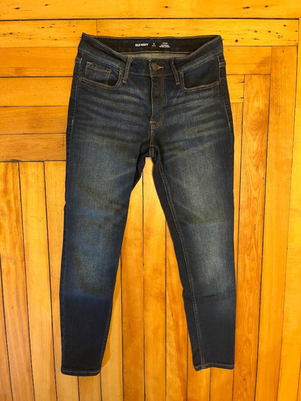 Old Navy Rockstar Super Skinny Jeans Women’s 8 Petite Mid Rise